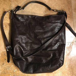 Brown leather bag